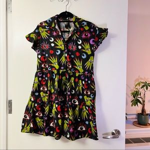 Nooworks Eloise dress in Witchy Ways print